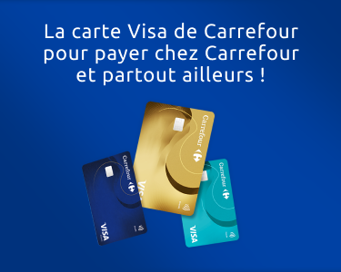 La carte Visa de Carrefour, pour payer chez Carrefour et partout ailleurs !