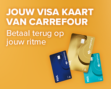 JE VISA KAART VAN CARREFOUR   Betaal terug op jouw ritme 